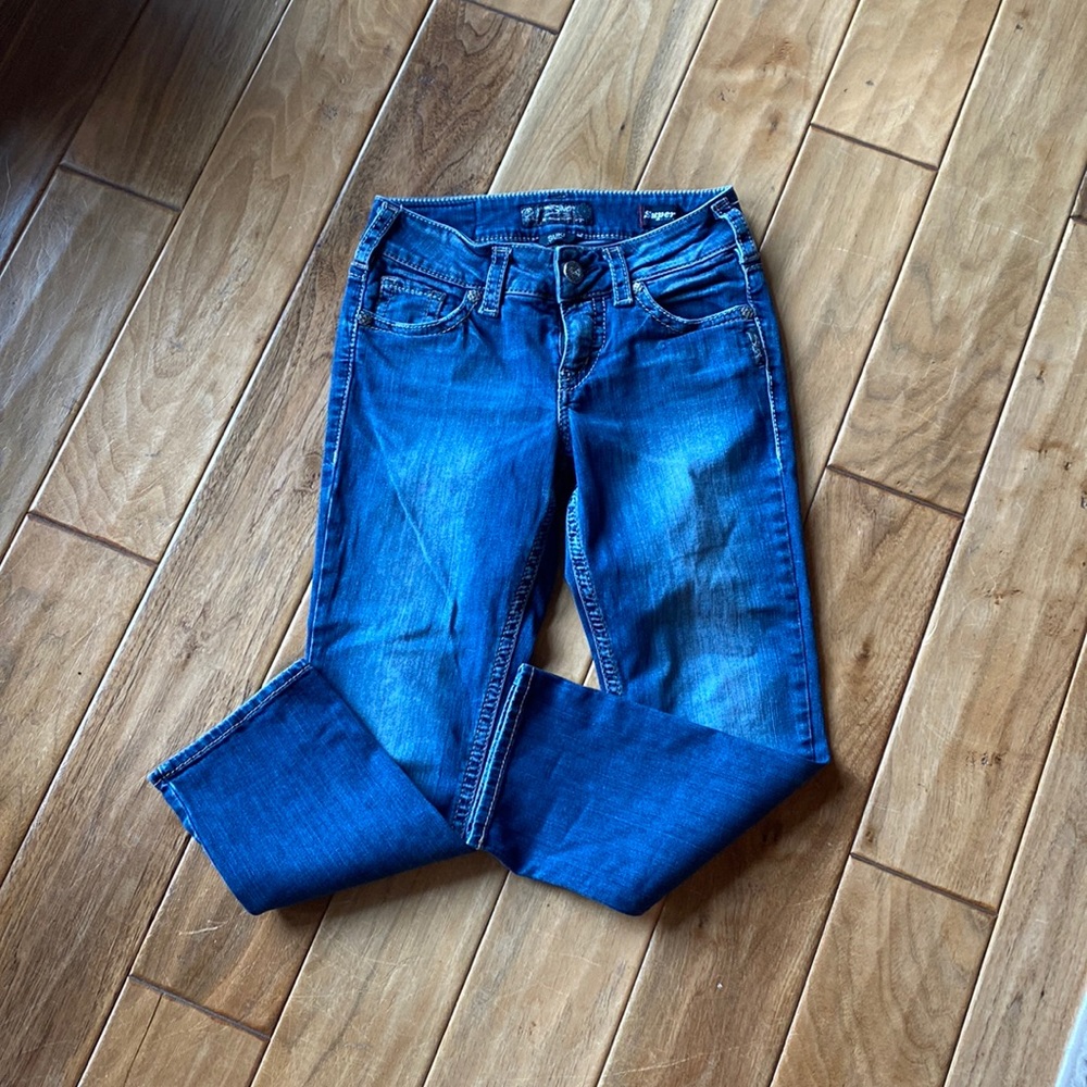 Silver Suki Capri size 27
